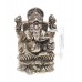 70% Pure Silver Puja Ganesha Ganesh Figurine Statue Article Idol God India W469